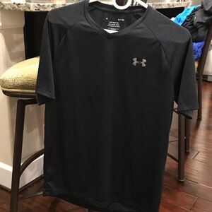 Under Armour Men's Charcoal V-Neck Tee